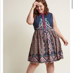 Modcloth A-Line Dress in Midnight